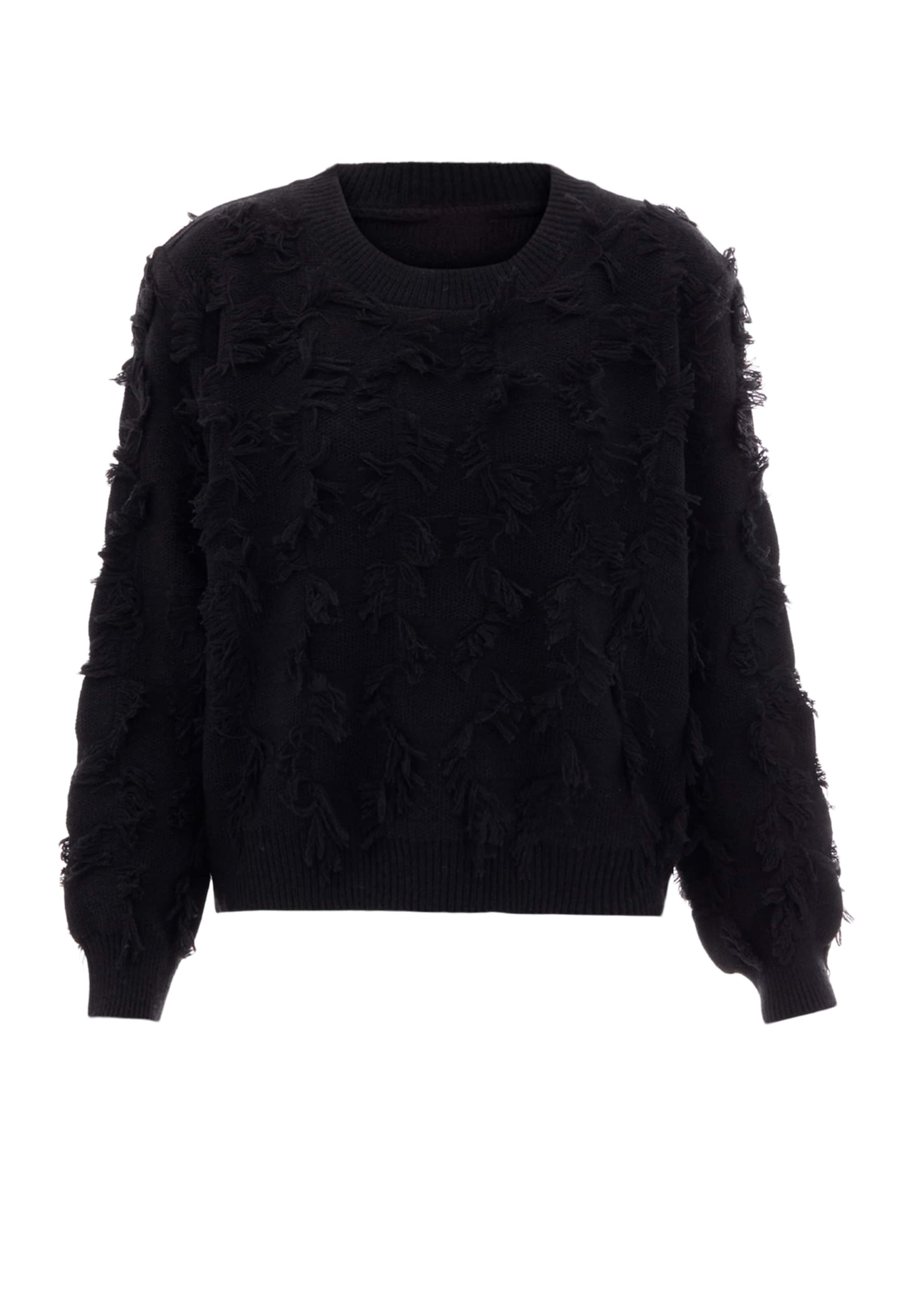 swirly Pullover in Schwarz: Vorderseite