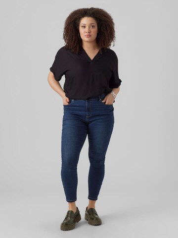 Vero Moda Curve Skinny Džíny – modrá