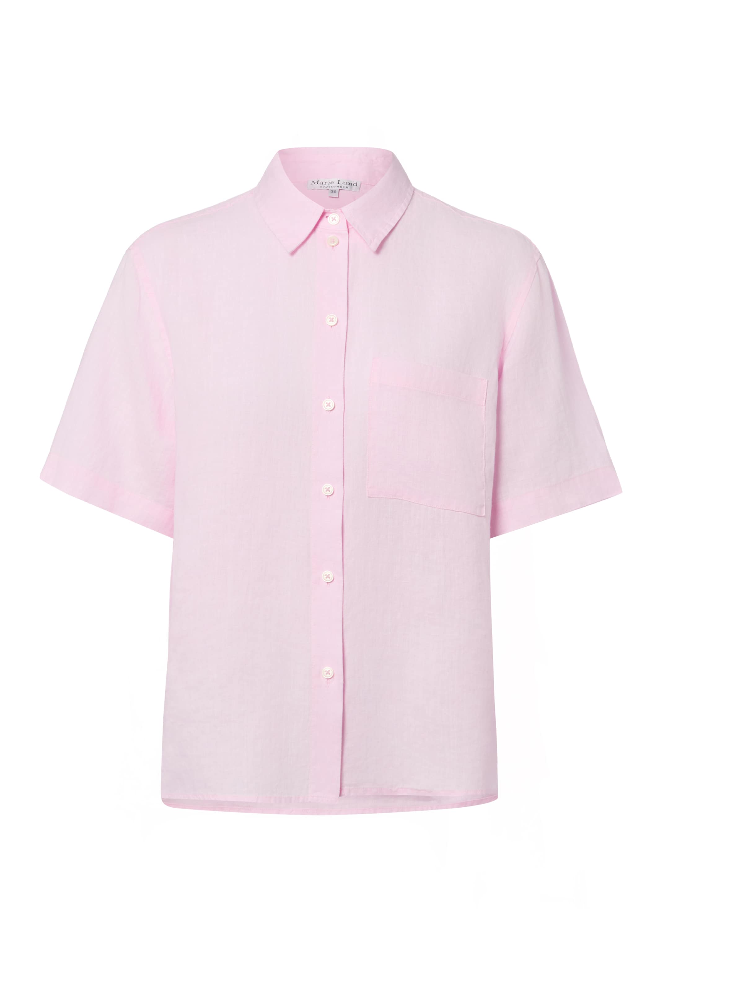 Marie Lund Blouse in Roze: voorkant