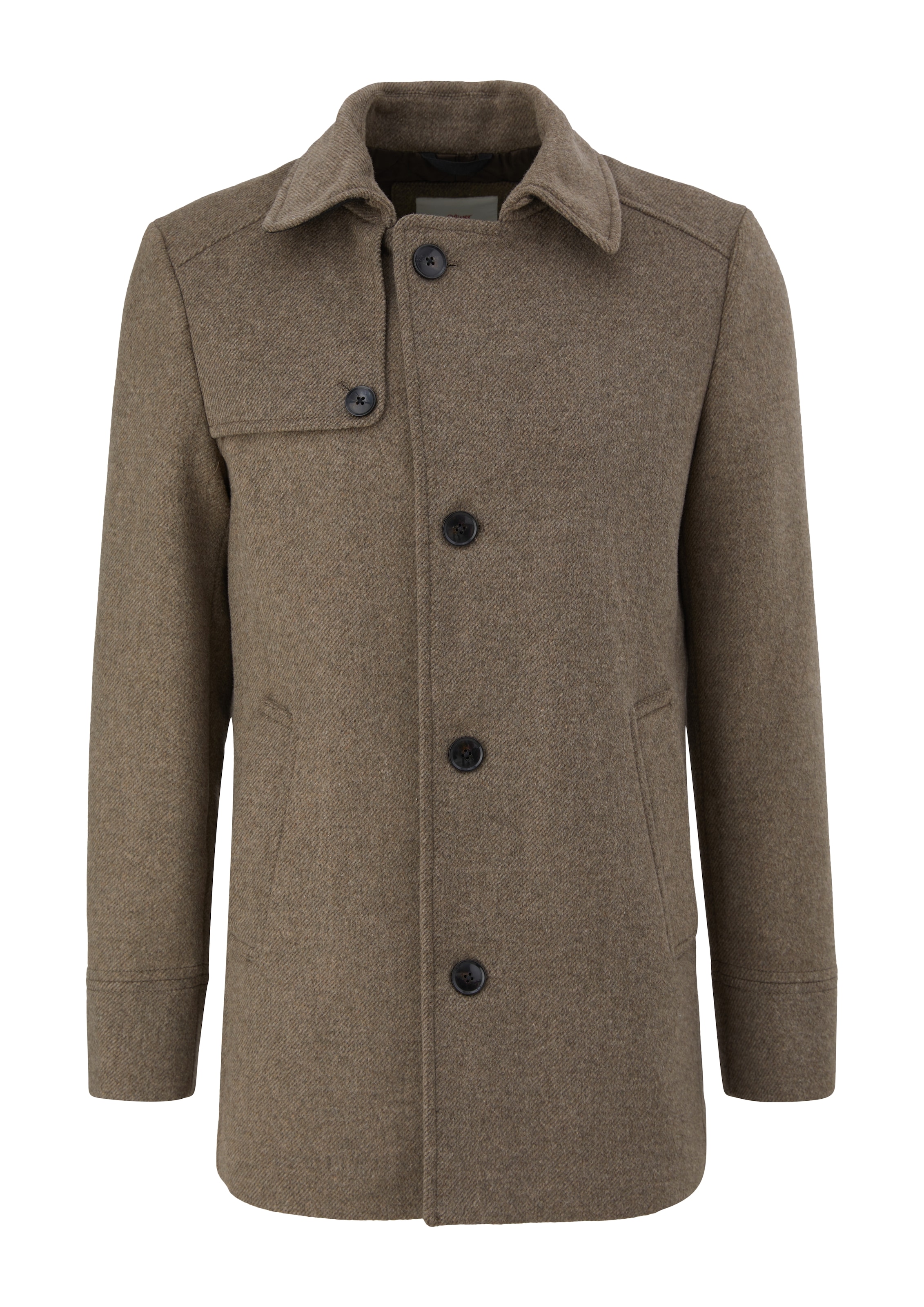 s.Oliver Between-Seasons Coat in Brown: front