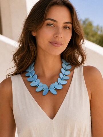 COLLEZIONE ALESSANDRO Necklace 'Anke' in Blue