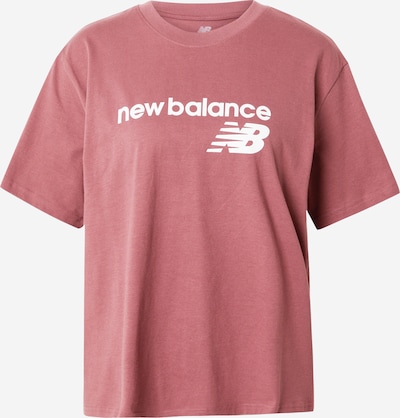 new balance T-Shirt in pink / weiß, Produktansicht