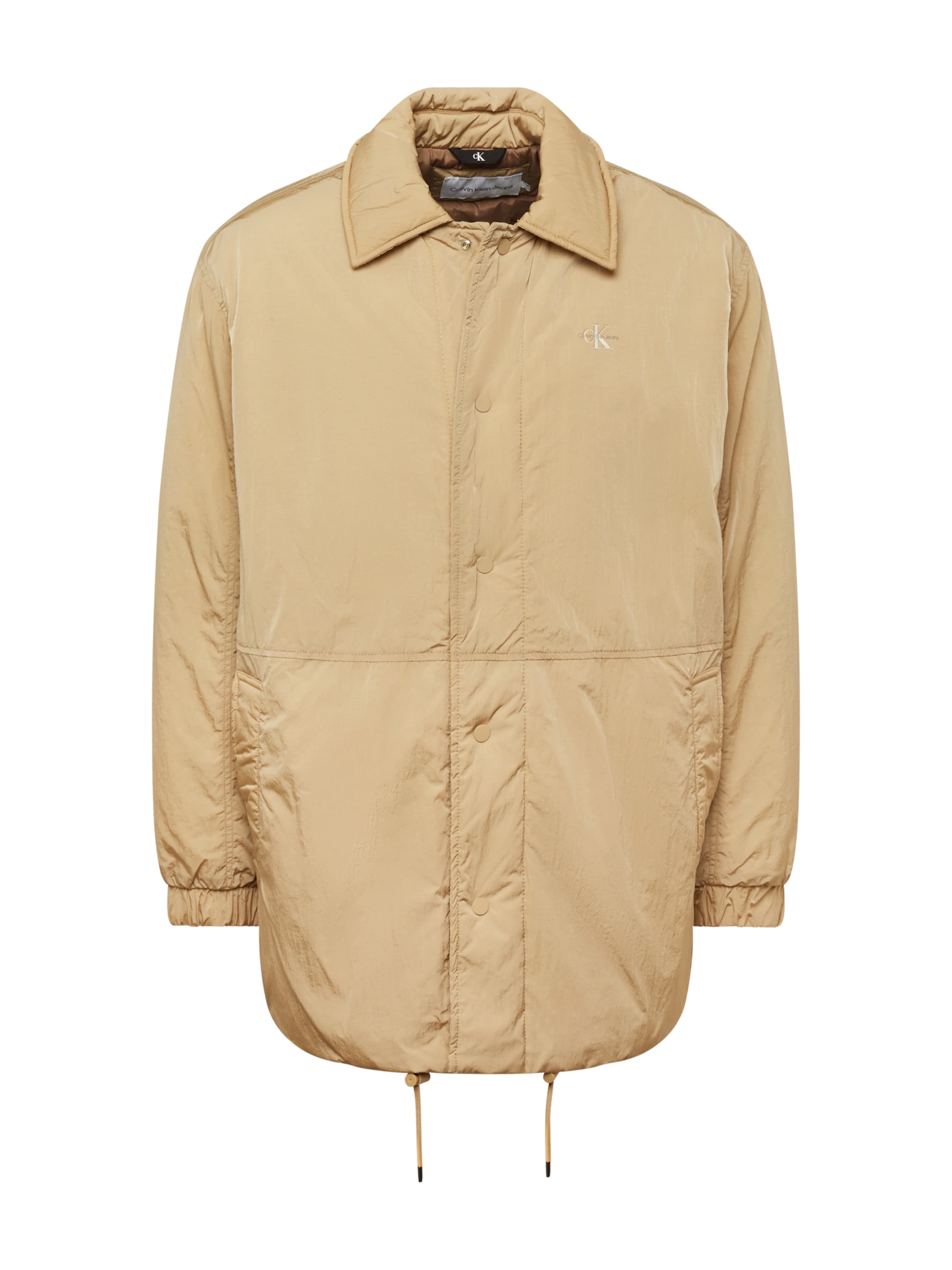 bēšs Calvin Klein Jeans Starpsezonu jaka: no priekšpuses
