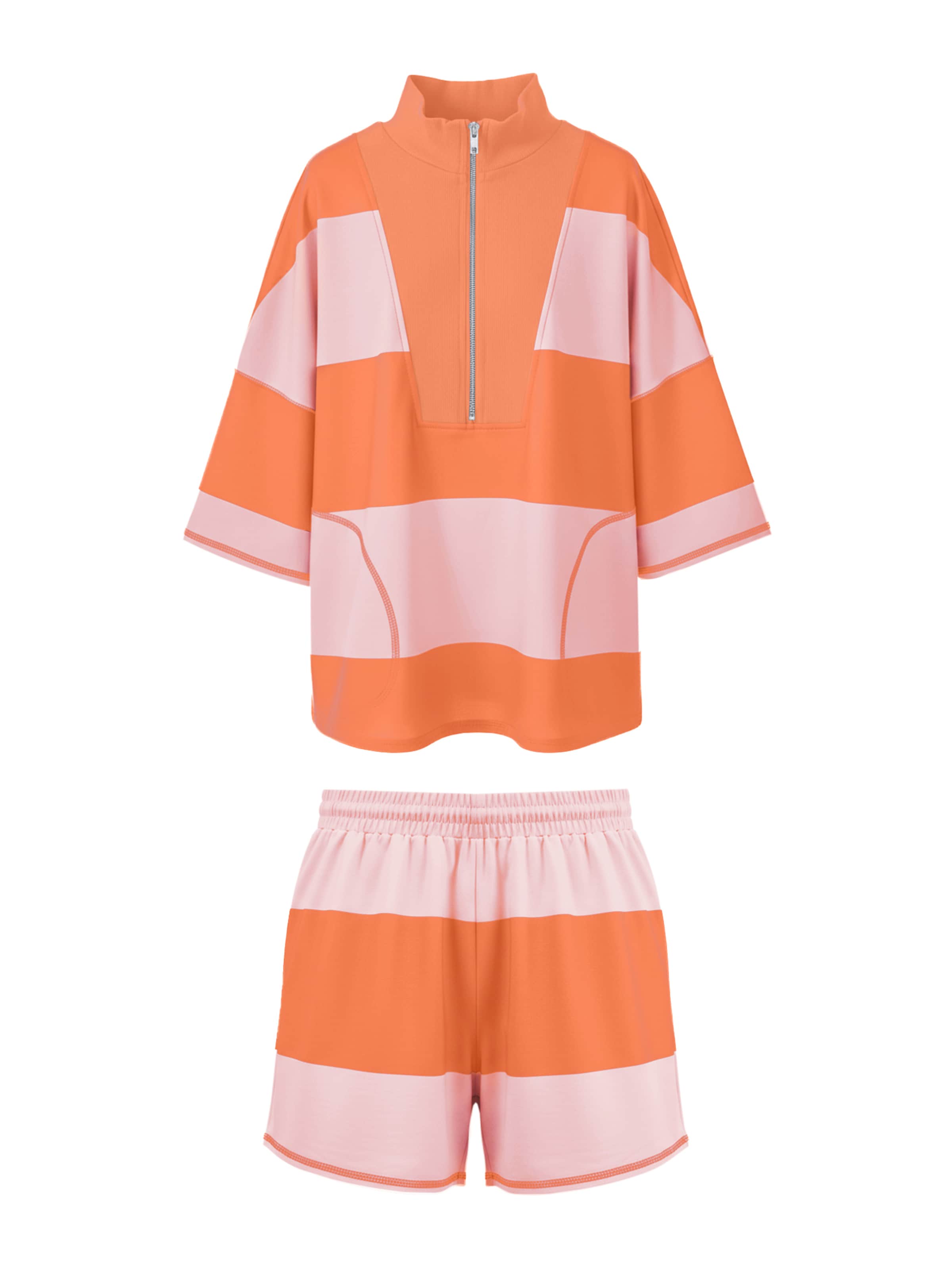 Costum cu pantaloni 'Active' de la Imily Bela pe portocaliu: față