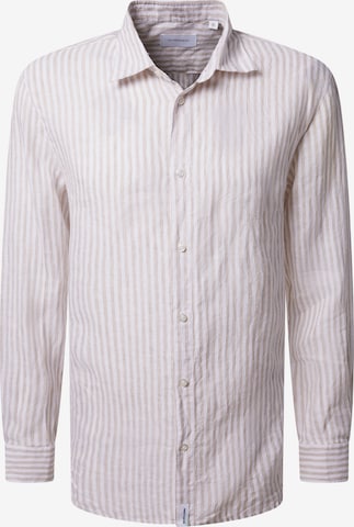 Baldessarini Regular fit Button Up Shirt in Beige: front