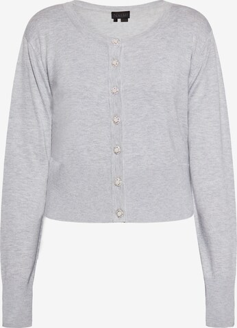 NAEMI Knit Cardigan in Grey: front