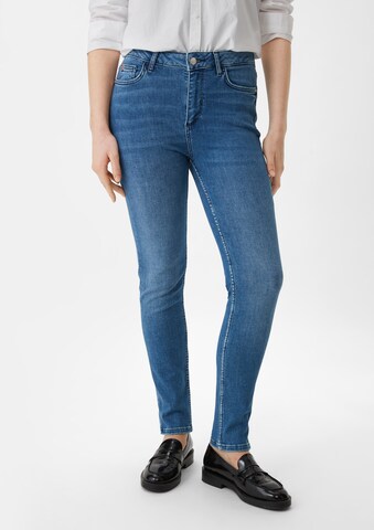 Skinny Jean comma casual identity en bleu : devant