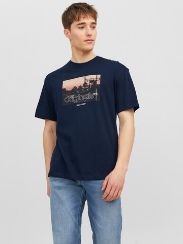 JACK & JONES T-shirt 'Vesterbro' i blå: framsida