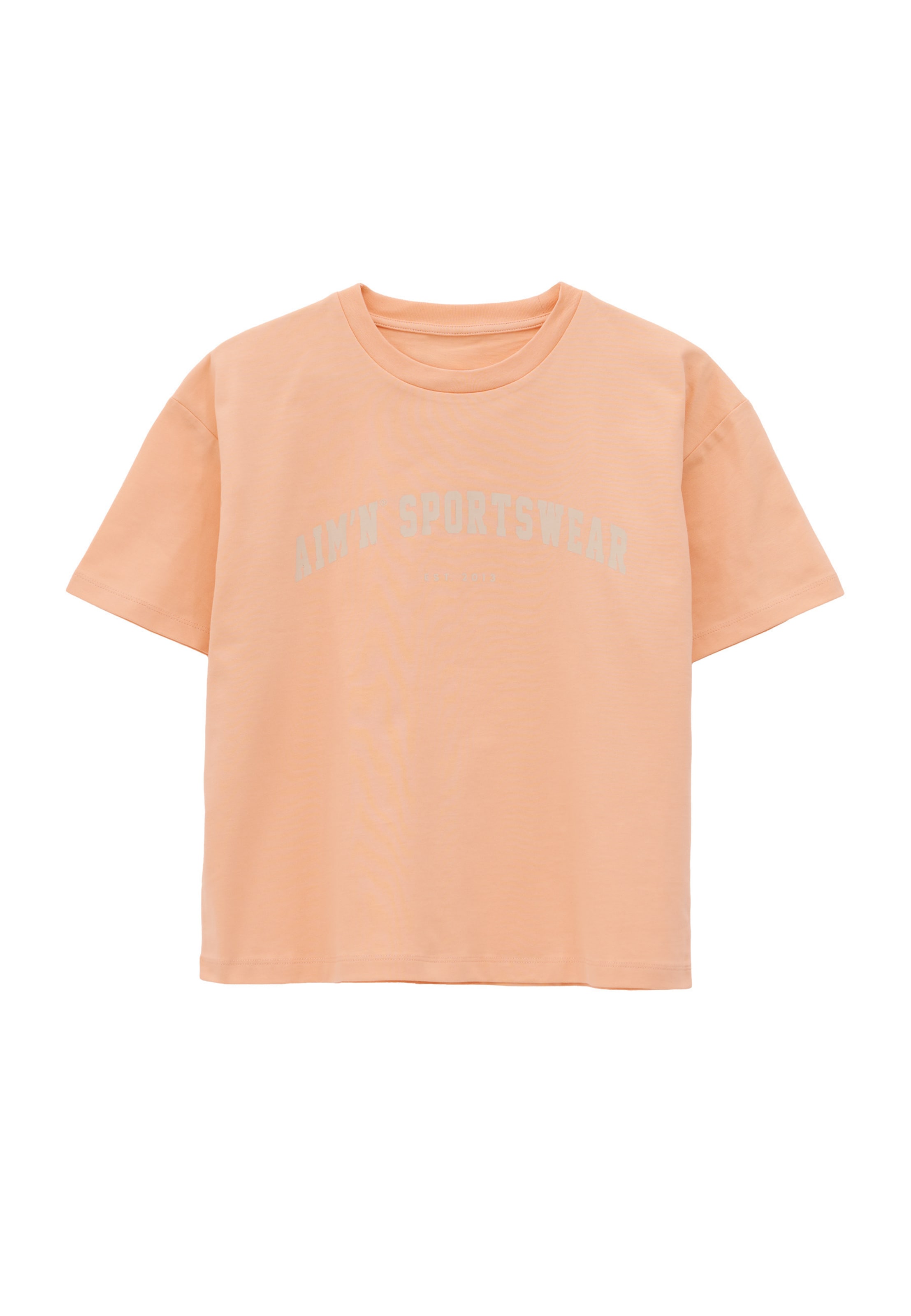 Aim'n - Camisa funcionais 'Varsity' em laranja: frente