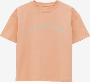Aim'n - Camisa funcionais 'Varsity' em laranja: frente
