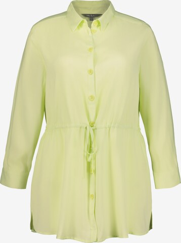 Ulla Popken Blouse in Geel: voorkant