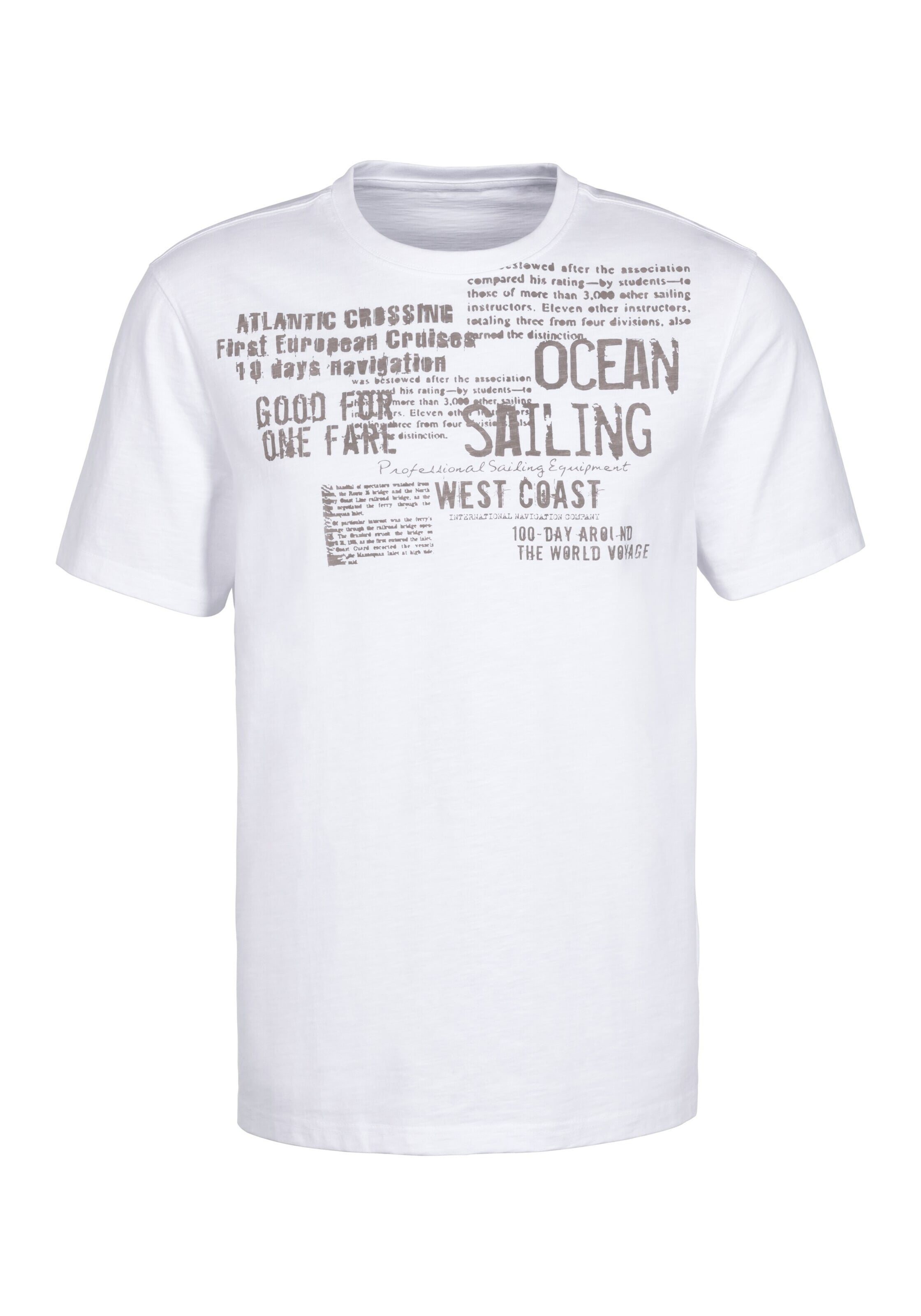 JOHN DEVIN Shirt in White: front