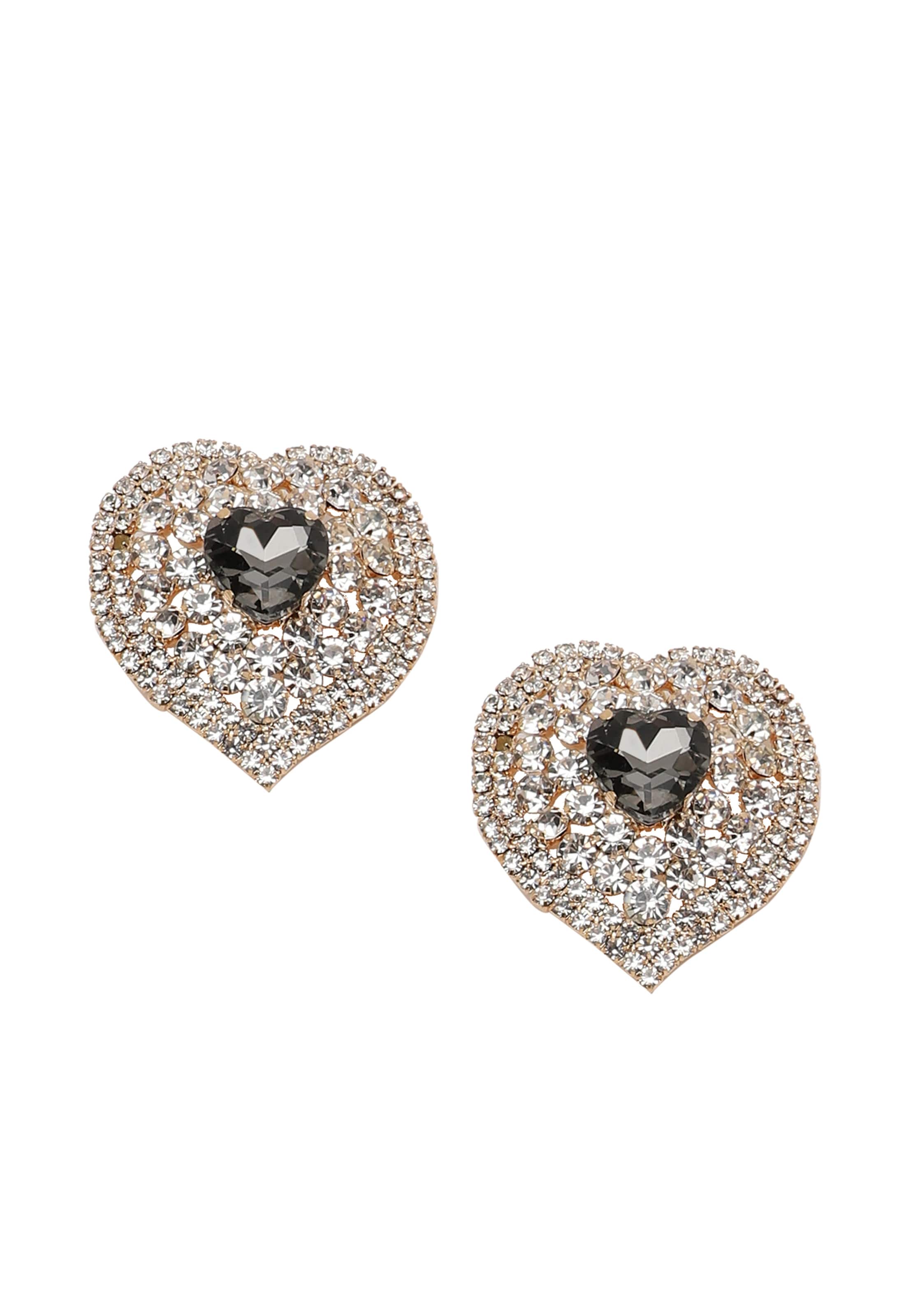 SOHI Fülbevalók - fekete: elől