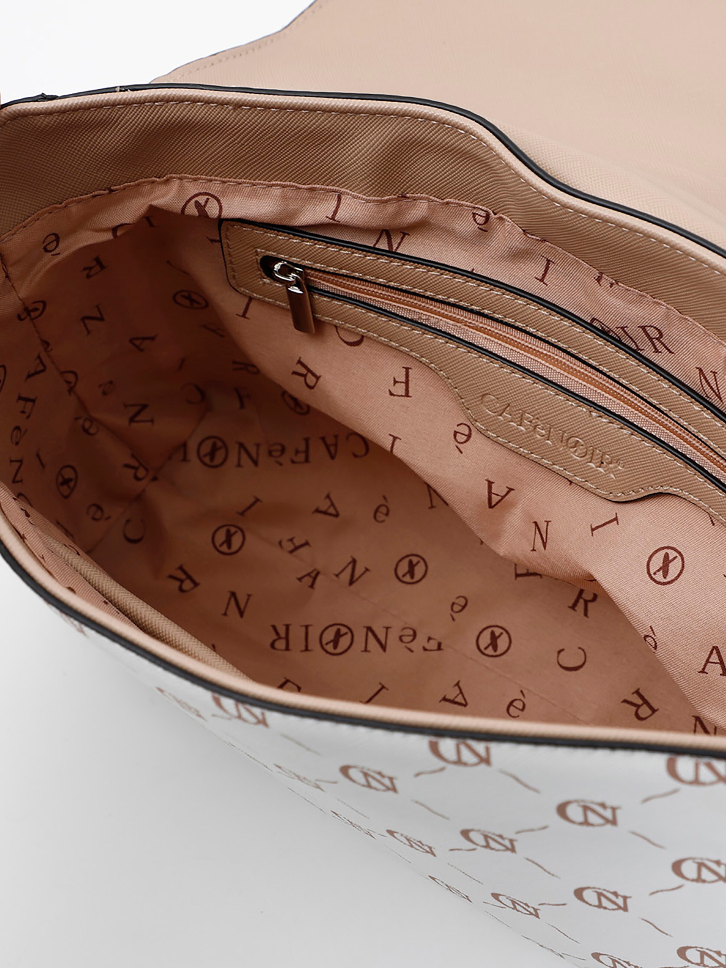 Borsa a tracolla di CAFè NOIR in bianco