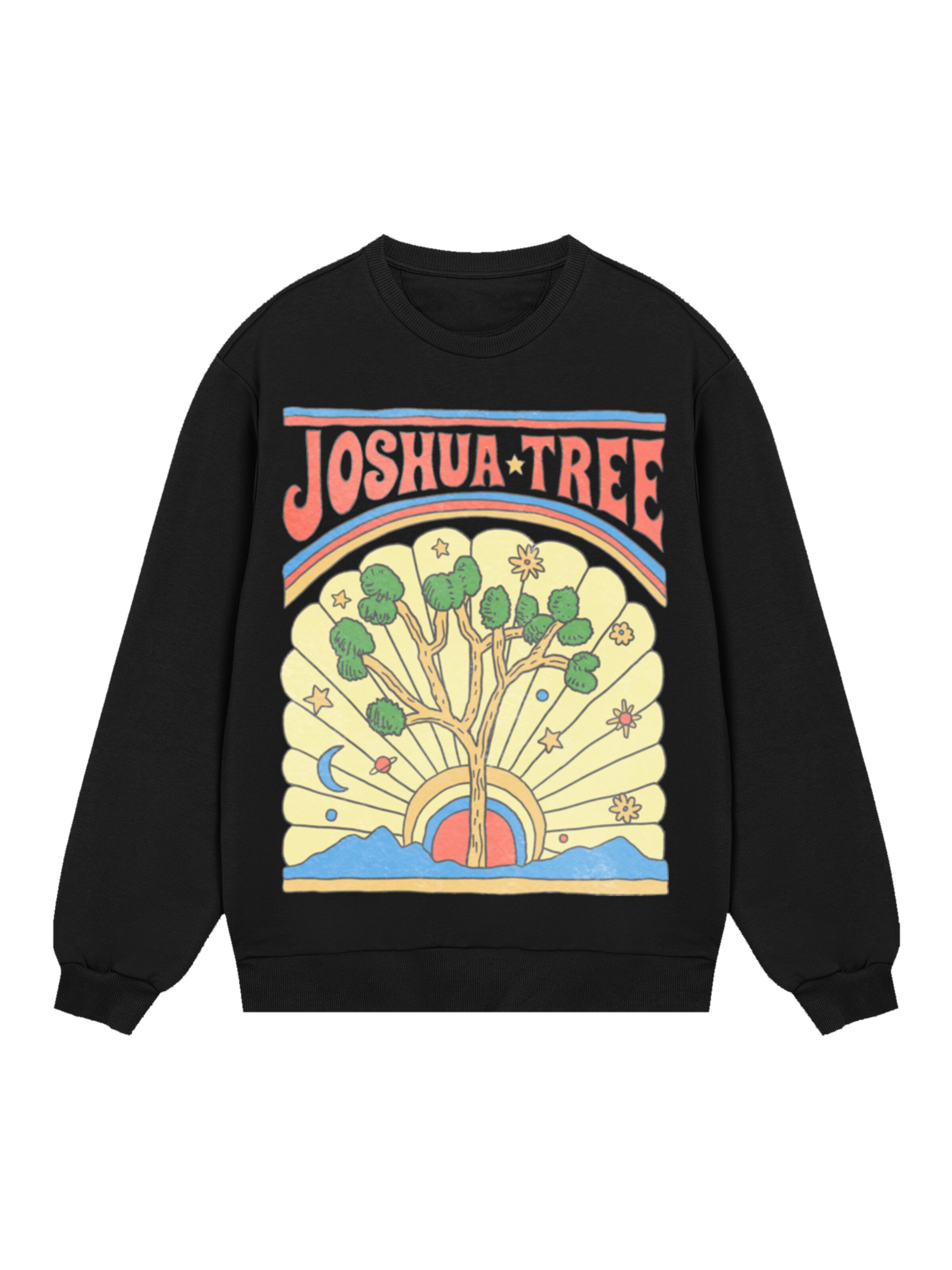 Sweat-shirt 'US National Parks Joshua Tree' F4NT4STIC en noir : devant