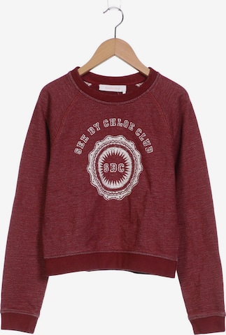 See by Chloé Sweatshirt & Zip-Up Hoodie in M in Red: front