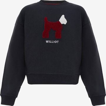 Sweat-shirt Williot en bleu : devant