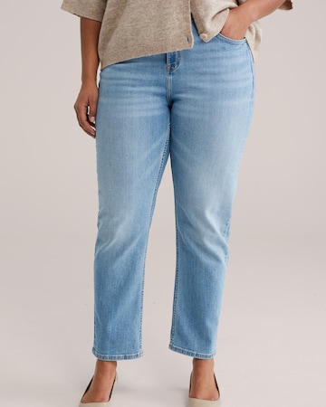 WE Fashion - Tapered Vaquero en azul: frente