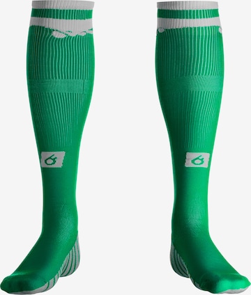 OUTFITTER Soccer Socks 'OCEAN FABRICS TAHI' in Green: front