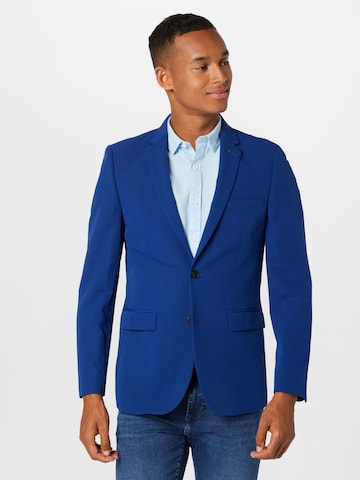 BURTON MENSWEAR LONDON Slim fit Suit Jacket in Blue: front