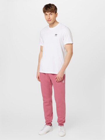 ADIDAS ORIGINALS Tapered Broek 'Trefoil Essentials' in Roze