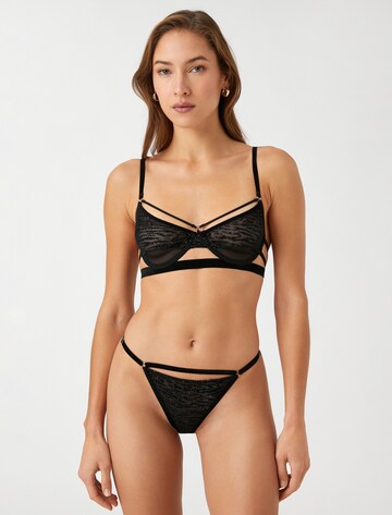Koton T-shirt Bra in Black