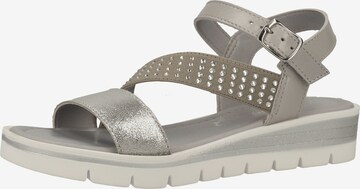 MARCO TOZZI Strap Sandals in Silver: front