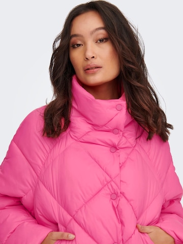 ONLY Winter Jacket 'Carol' in Pink