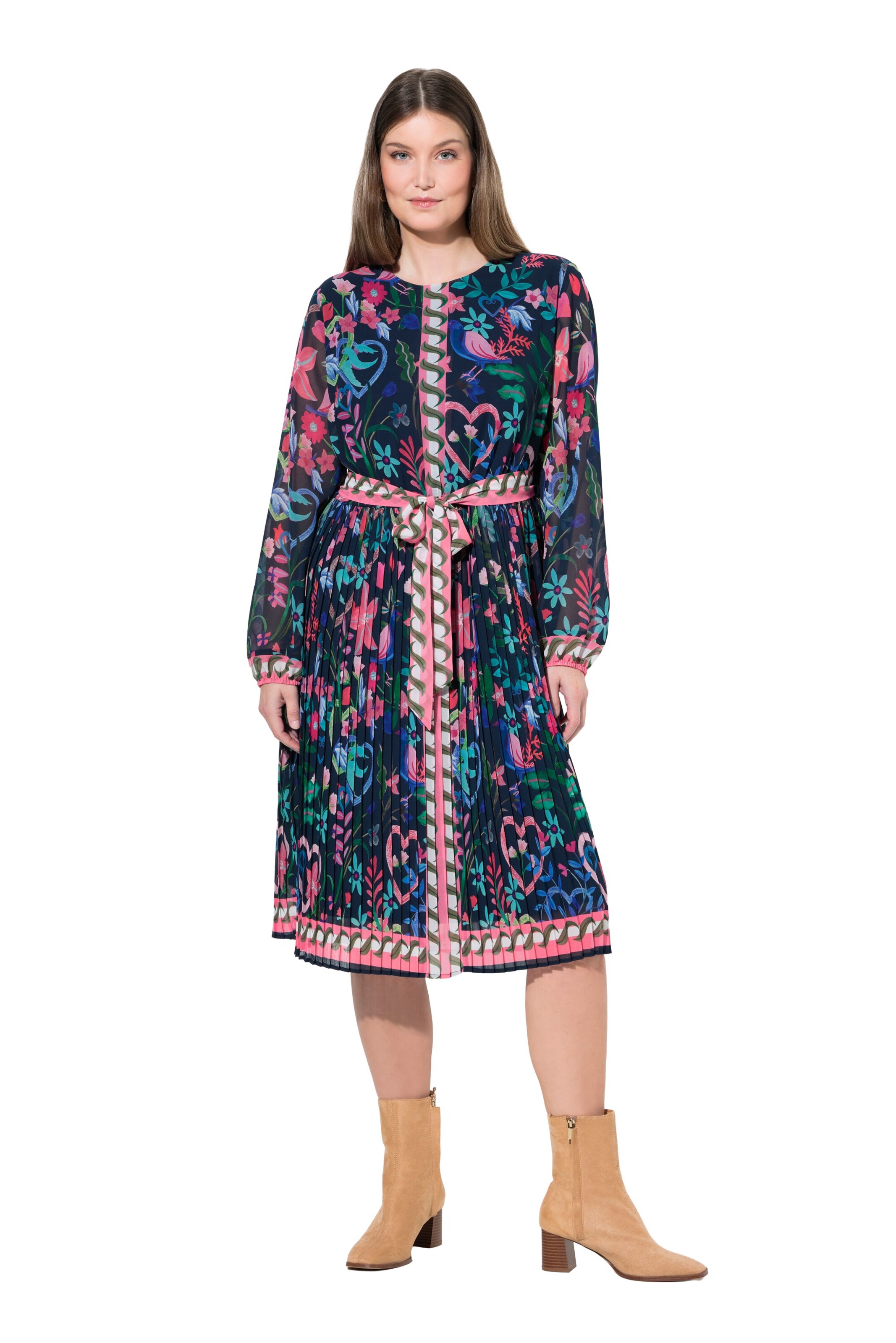 Ulla Popken Kleid in Blau: Vorderseite