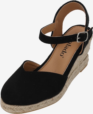 Palado Sandals 'Sathos' in Black: front