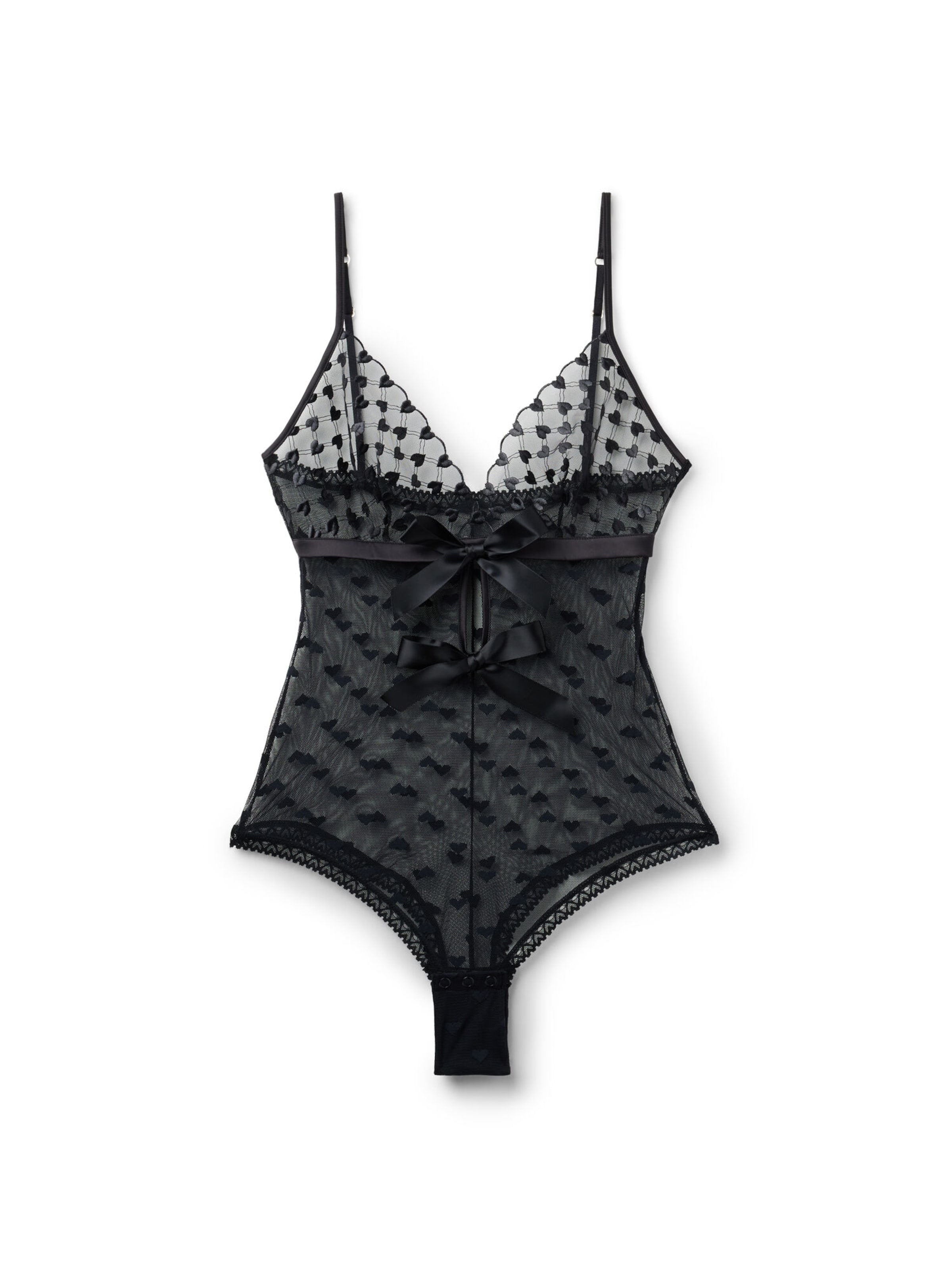 INTIMISSIMI Bodysuit 'The Love Club Valentine' in Black: front