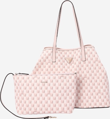 GUESS Μεγάλη τσάντα 'Vikky' σε ροζ