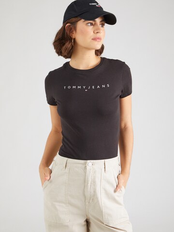 Tommy Jeans Curve Koszulka w kolorze czarny: przód