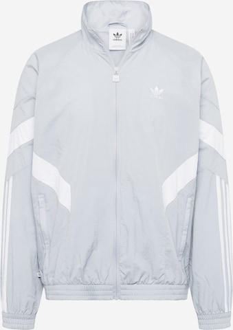 ADIDAS ORIGINALS Prechodná bunda 'Rekive' - Sivá: predná strana