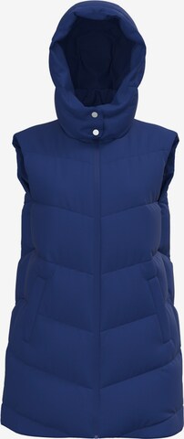 Gilet 'JAMILLA' PIECES en bleu : devant