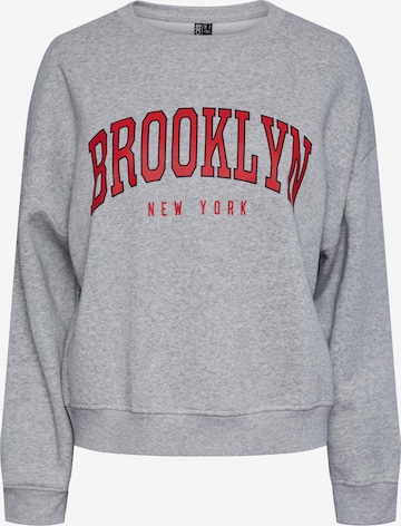 PIECES Sweatshirt 'AMY' in Grey: front