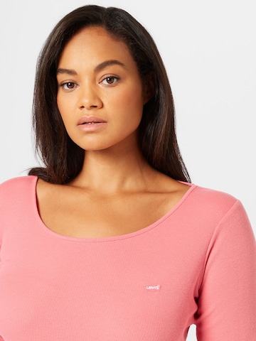 Levi's® Plus T-shirt 'PL Honey LS' i rosa