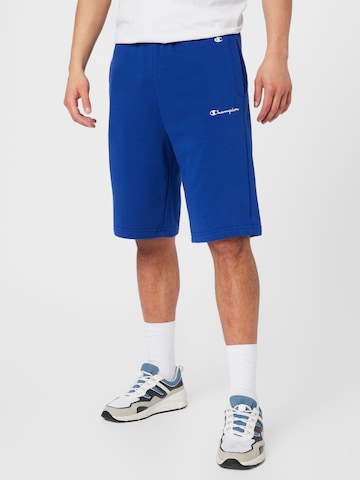 Champion Authentic Athletic Apparel - Loosefit Calças em azul: frente