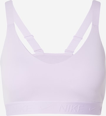 Bustino Reggiseno sportivo 'INDY' di NIKE in lilla: frontale