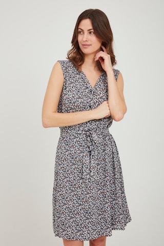 Fransa Summer Dress in Blue: front