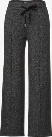 STREET ONE Wide leg Trousers with creases in Grey: front