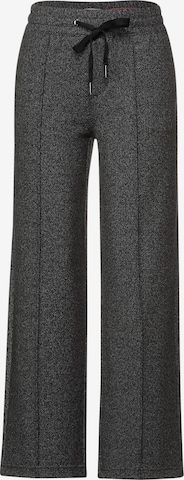 Wide Leg Pantalon à plis STREET ONE en gris : devant