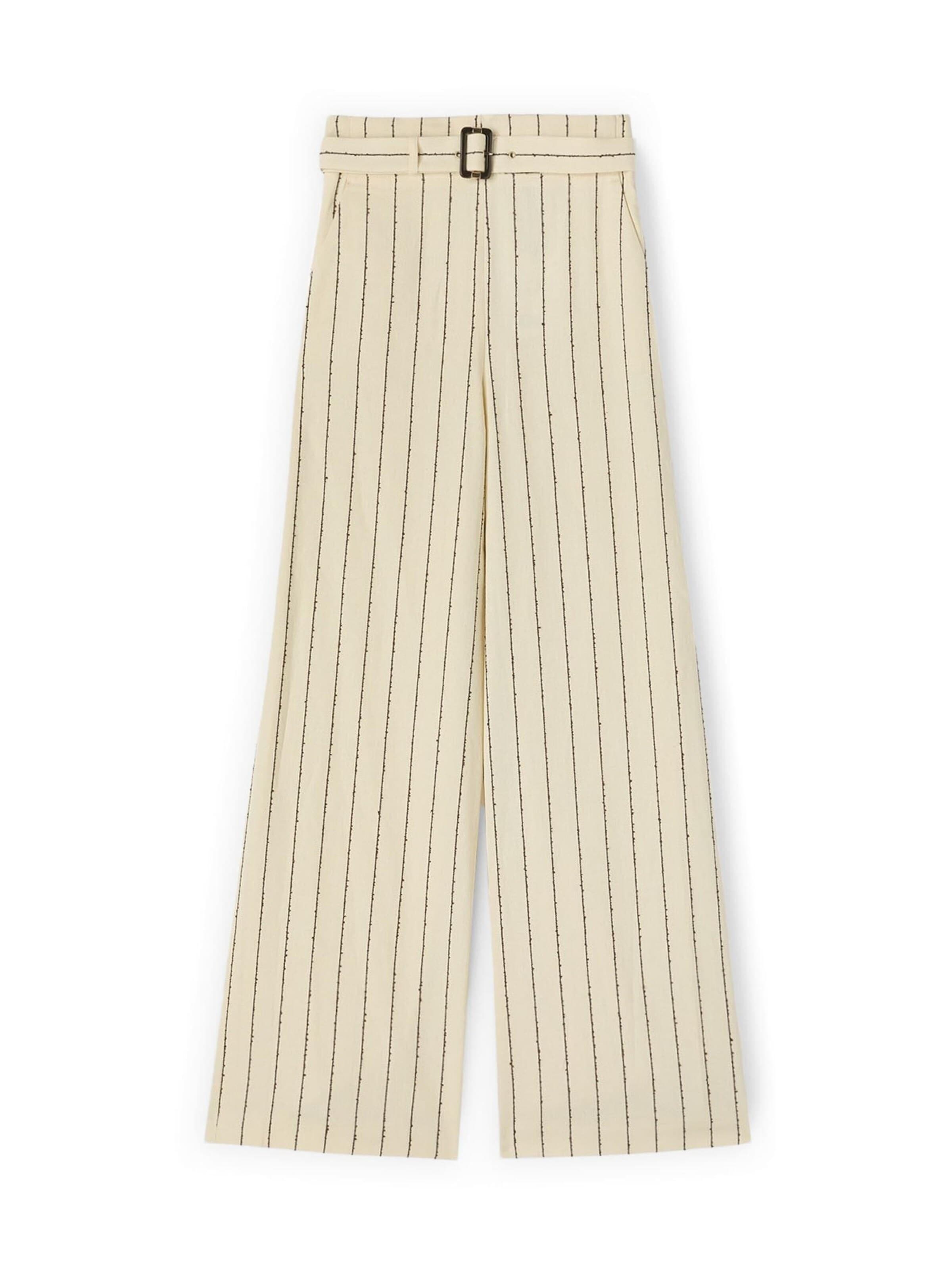 Wide Leg Pantalon MOTIVI en beige : devant