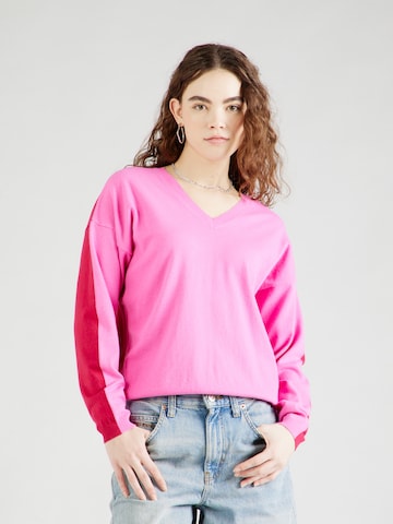 Pull-over UNITED COLORS OF BENETTON en rose : devant