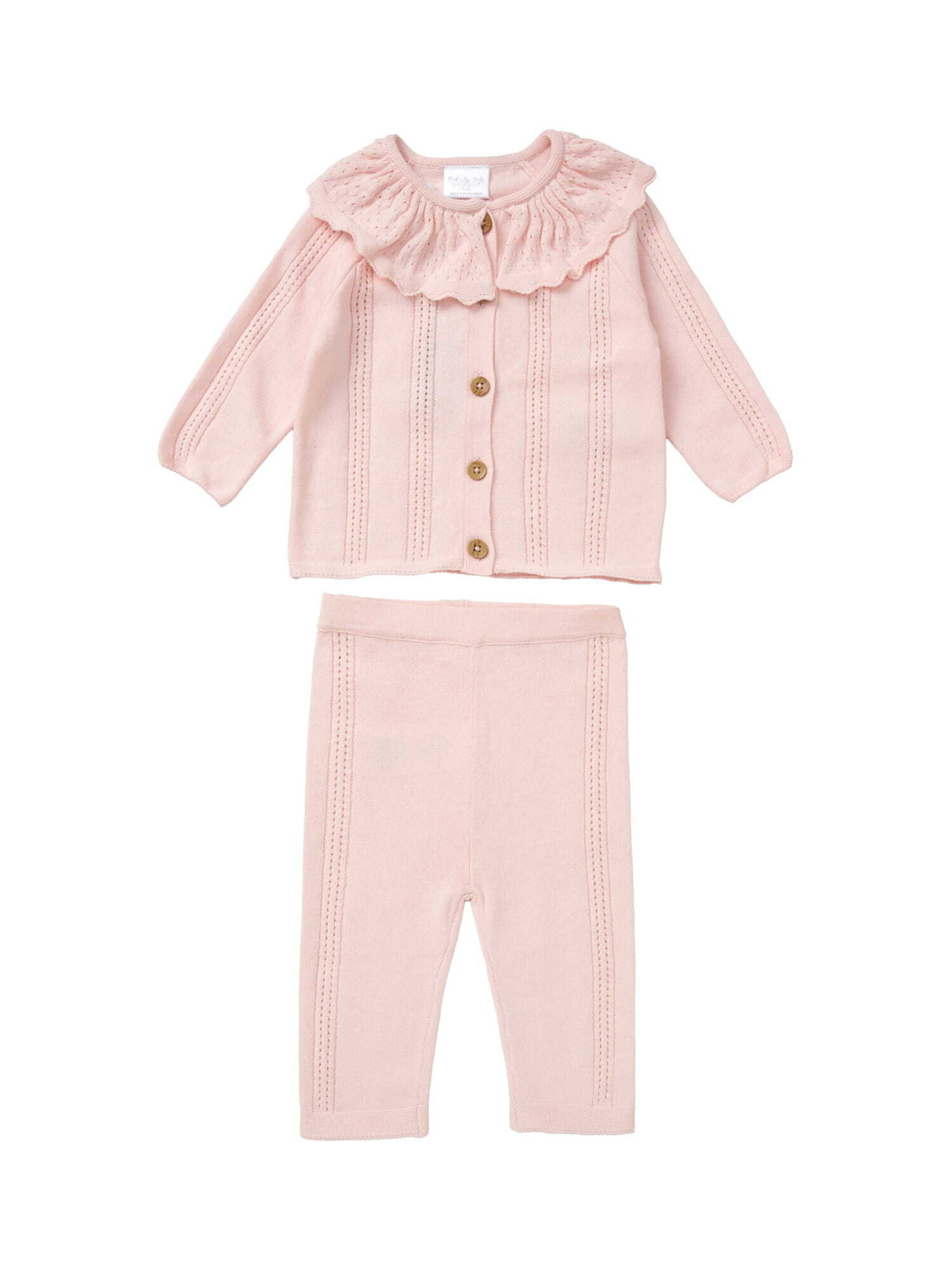 Rock a Bye Baby Boutique Set 'Folklore' in Pink: front