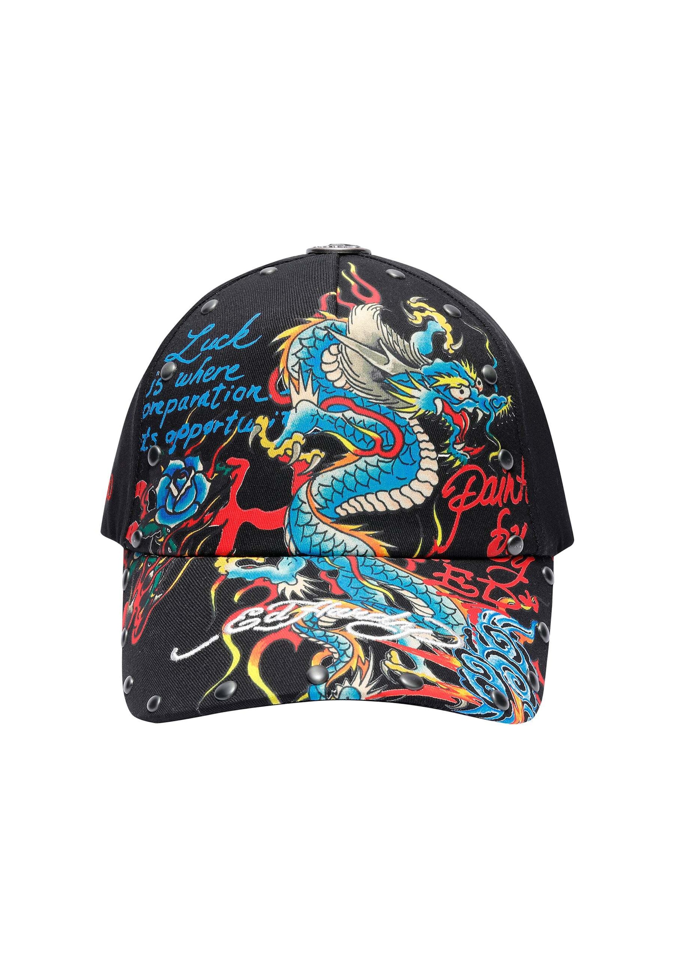 Ed Hardy Keps 'Blue Dragon' i svart
