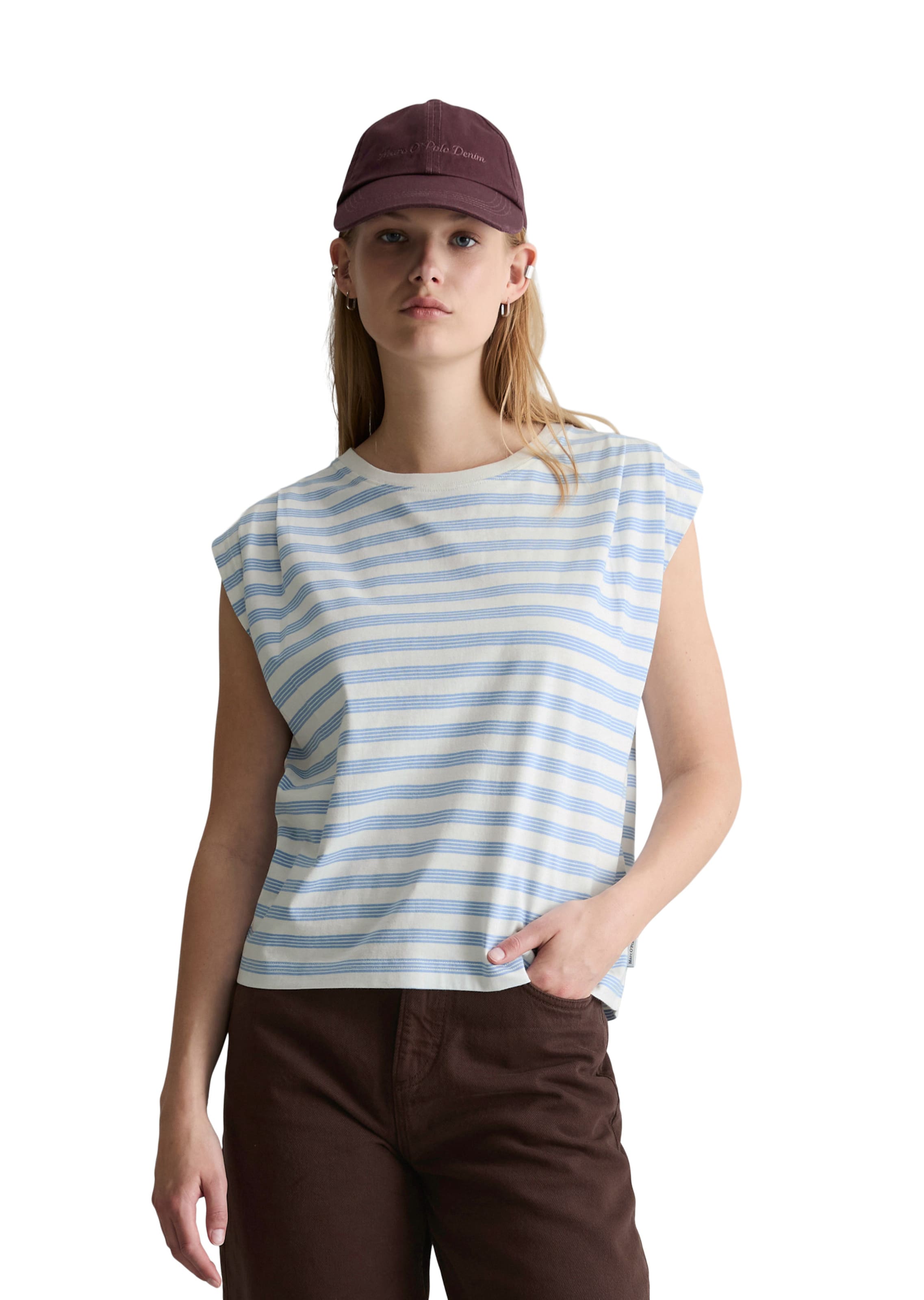 Marc O'Polo DENIM Shirt in Wit: voorkant