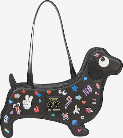 Rankinė 'Pop Eyetheme' iš MYMO, spalva – mėlyna / raudona / juoda / balta, Prekių apžvalga