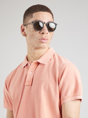 BLEND Poloshirt in Orange