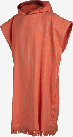 Peignoir long 'CHANGING PONCHO' ARENA en orange : devant